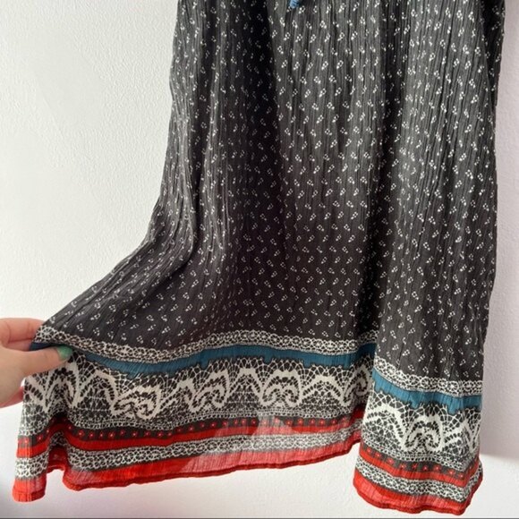 🍉 Free People Off Shoulder Flutter Sleeves Boho Slip Dress Small - Picture 8 of 15